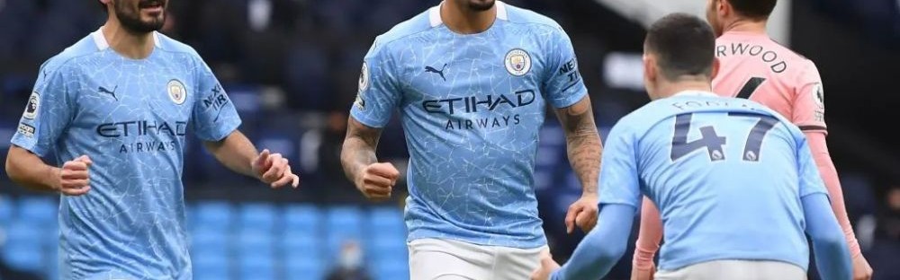  曼城刷新队史联赛连胜纪录  